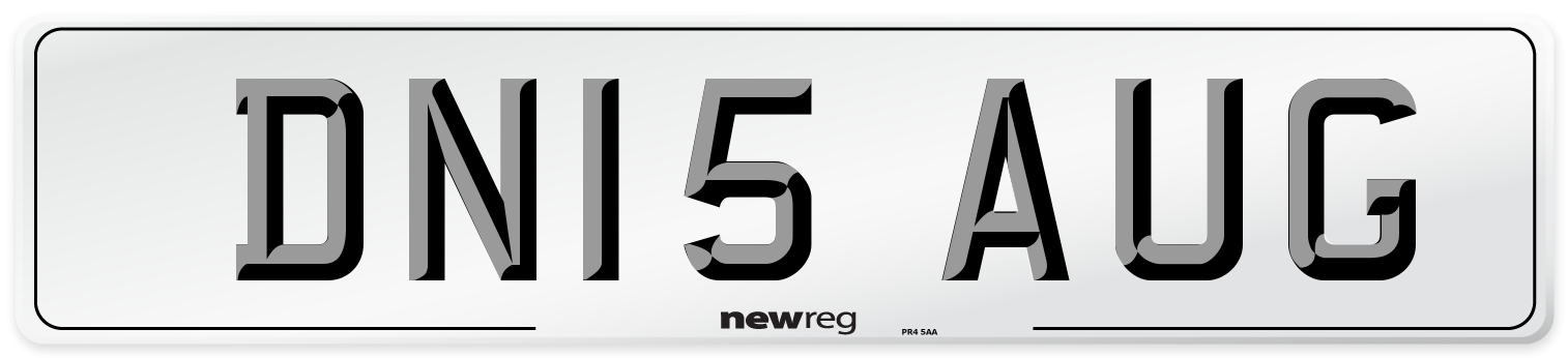 DN15 AUG Number Plate from New Reg